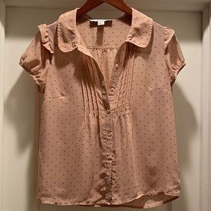Forever 21 Ruffle Sleeve Top